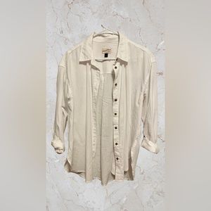 White Oversized fit button up